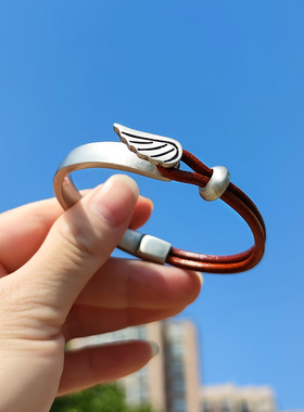 高级感男士手链时尚小众皮手环