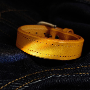 手环 街头嘻哈嘲流手饰品情侣手带简约皮带式 复古皮手链男女款 个性