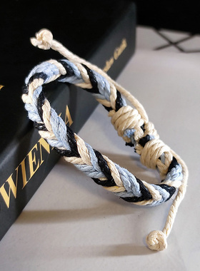 韩版潮编织手链民族风情侣手饰