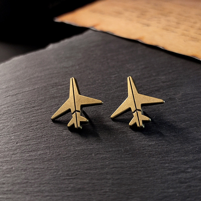 飞机领针ins时尚百搭复古别针男
