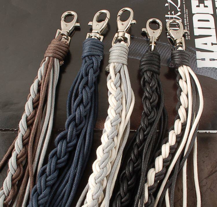 Japan and South Korea fashion man Non-mainstream Kulian Jeans child Accessories Versatile Braided rope Waist chain Hip hop Punkin the Accessories/Leather belt/Hat/Muffler , Belt/Leather belt/Yaolian  category - from Buy2taobao.com to provide professional Taobao agent buy service