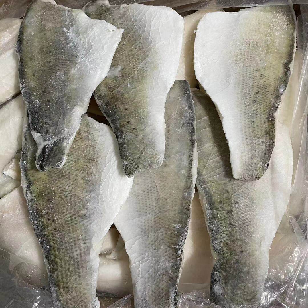 冷冻海鲈鱼柳 海鲜鱼片鱼柳烤鱼自助餐酒店食材毛重10kg