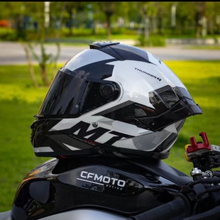 西班牙mt头盔雷神4摩托车全盔大码双镜片男女机车轻赛四季大尾翼