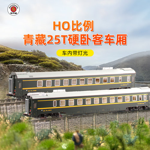 百万城硬卧车厢青藏25T火车模型