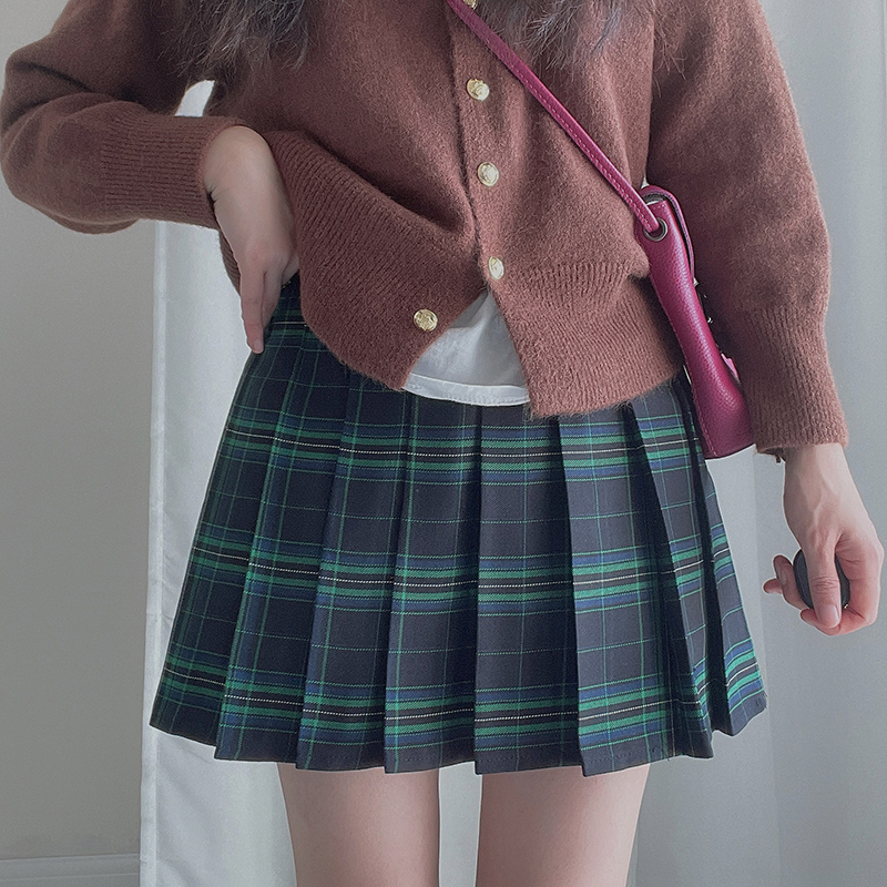 不炸褶可机洗显瘦百褶裙四季款