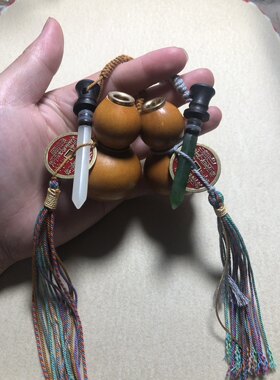 和田玉养剑葫芦 剑来同款养剑葫玉剑 手把件包挂车挂 纯手工雕刻
