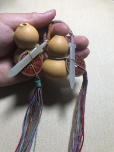 和田玉养剑葫芦 剑来同款养剑葫玉剑 纯手工雕刻 手把件包挂车挂