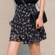 半裙黑色小碎花半身裙女短款 新款 夏季 短裙雪纺裙子小个子裙裤 裤 裙