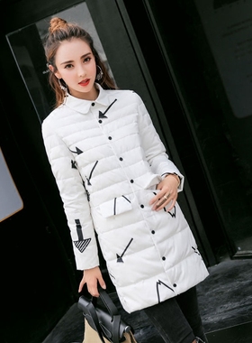反季轻薄款羽绒服女中长款2025新款潮韩版修身显瘦白色秋冬外套女