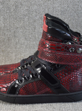 外贸秋冬真皮大码平底高帮女鞋休闲鞋百搭学生牛皮运动鞋子情侣款