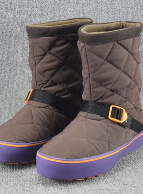 外贸清仓平底短靴女冬季棉靴保暖靴子圆头厚底防滑短筒雪地靴棉鞋
