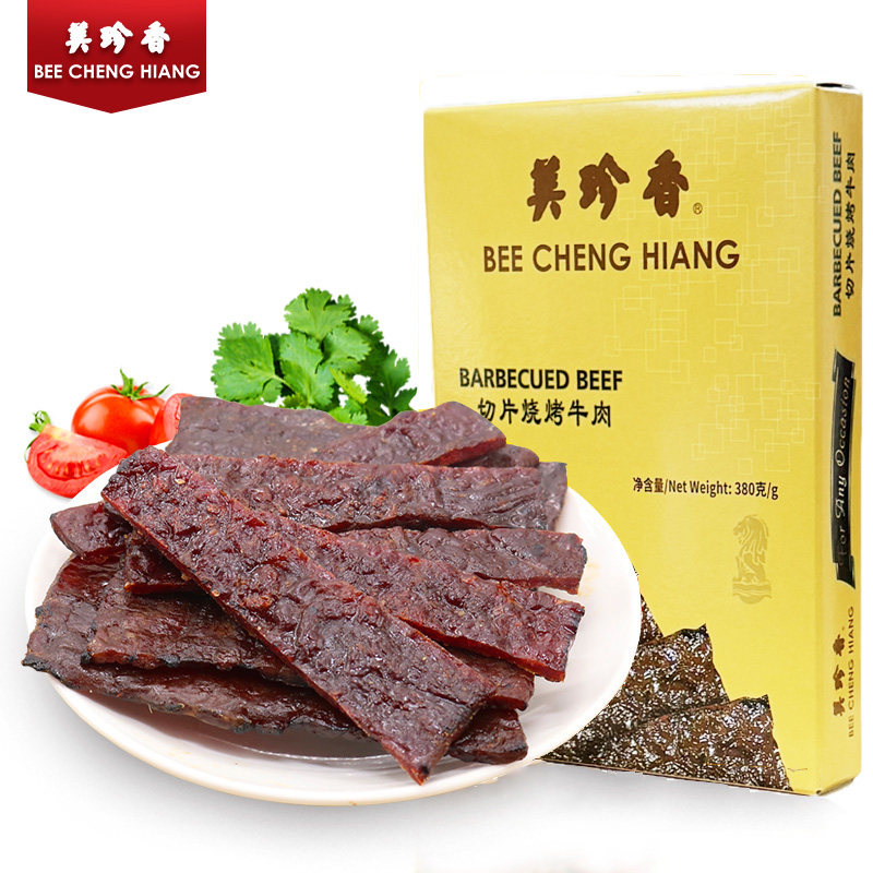 美珍香380g切片烧烤牛肉真空礼盒包装节日七夕中秋国庆送礼