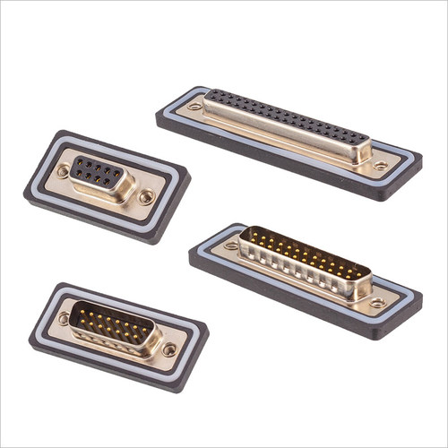 D-SUB防水连接器DB9弯针公座