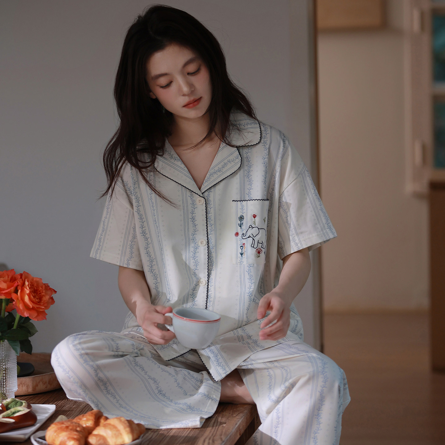 马克公主可爱小象睡衣女夏季甜美