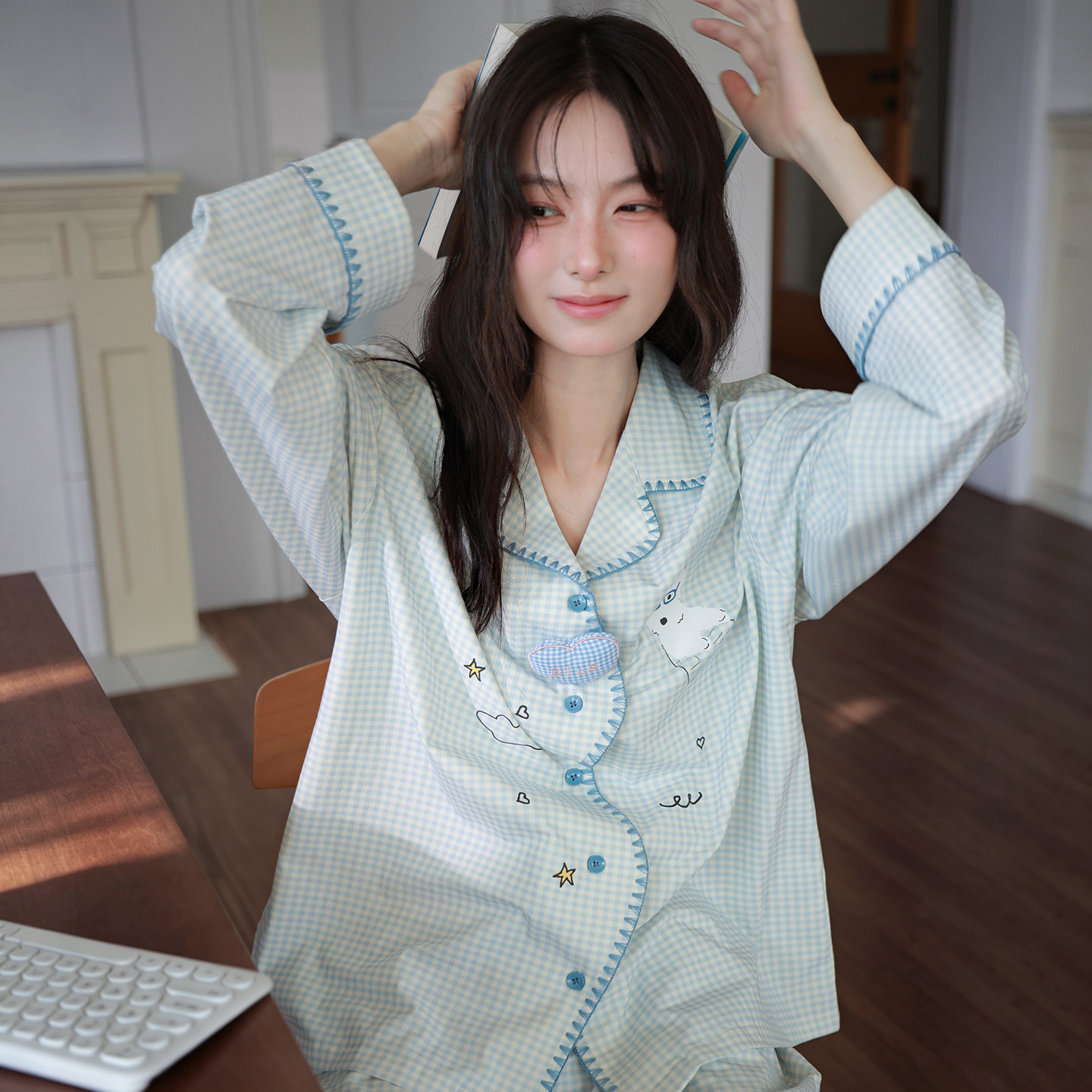 马克公主超火可爱睡衣女秋季柔软