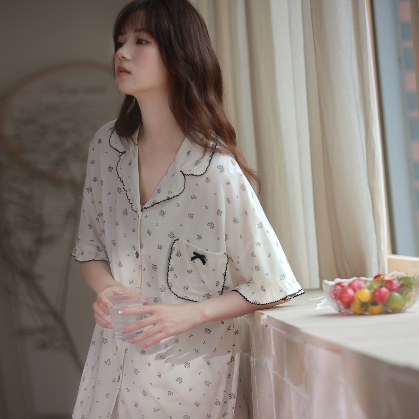 马克公主凉感莫棉高颜值睡衣女夏