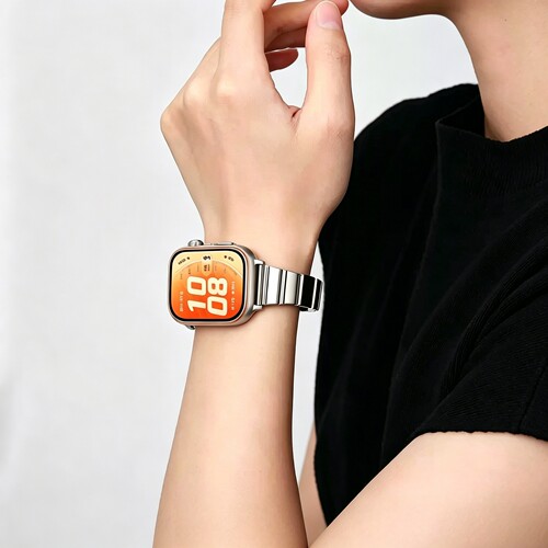 适用华为fit3表带手表watch fit5金属FIT4pro小蛮腰链条FIT4运动男高级感女款细手腕带fit3透气智能配件jw夏