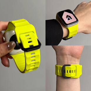 适用OPPO WATCH X表带新款4Pro波浪纹硅胶反扣watch3Pro腕带智能运动手表男生oppo2/1高级感女时尚46mm配件YS