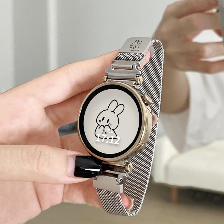 适用华为GT4手表gt5表带watch4新款gt3pro智能手表pronew金属GT米兰磁吸GT3女款可爱gs3i荣耀magic男专用配件