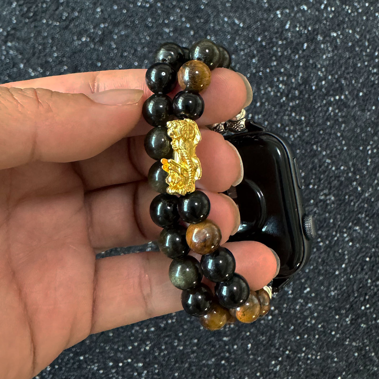 【貔貅串珠】新款适用华为fit4手表表带watch FIT4pro腕表专用男生fit3电子2智能运动女款透气夏天男士手表带