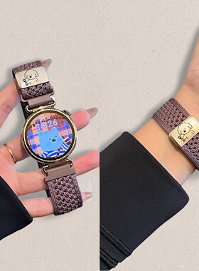 适用小米手表表带s5智能watchs4 41mm/3磁吸S2编织watch5/6尼龙color2运动版s1pro男款新款女生夏透气运动JW