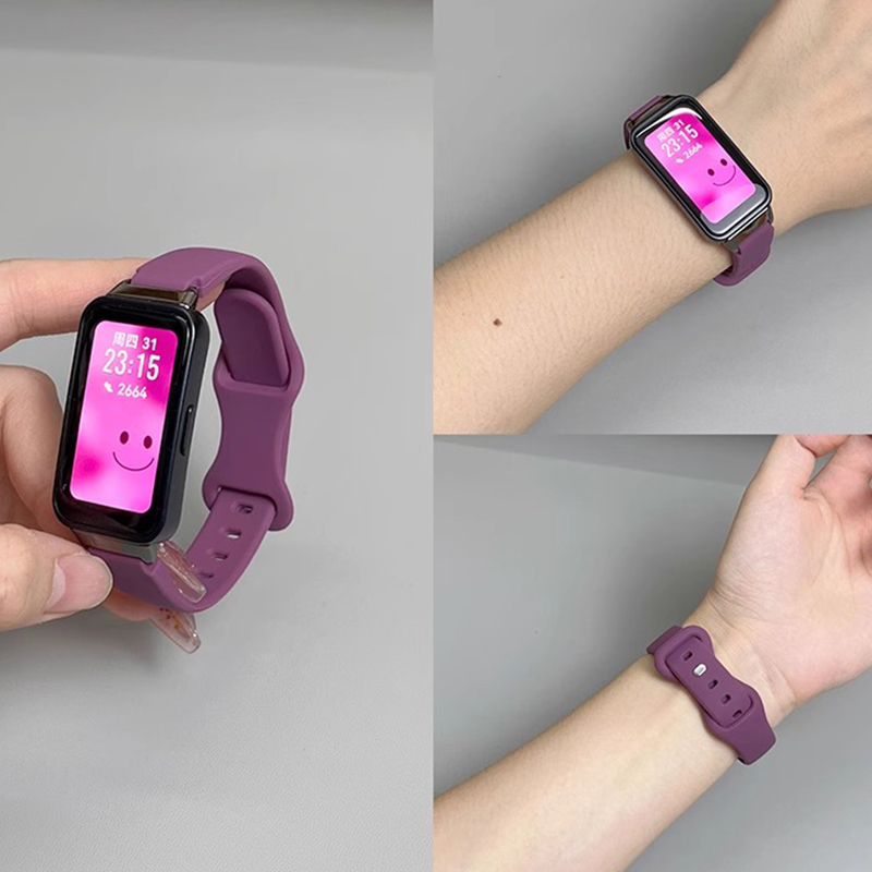 适用华为手环10表带新款手表硅胶band9八字扣腕带8智能运动手环nfc版女生荣耀9/7/6Pro男女款高级感JY透气