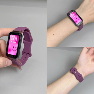 6Pro男女款 适用华为手环10表带新款 女生荣耀9 高级感JY透气 手表硅胶band9八字扣腕带8智能运动手环nfc版