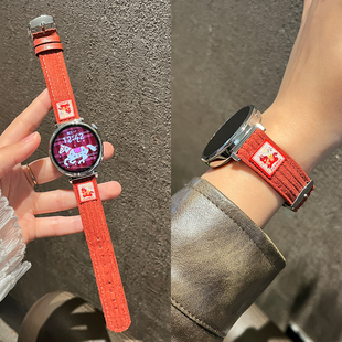 荣耀fit秋冬季 watch5腕带GT5Pro智能运动手表JY男士 高级感 适用华为gt6表带新年红gt5马年GT4灯芯绒女款 新品