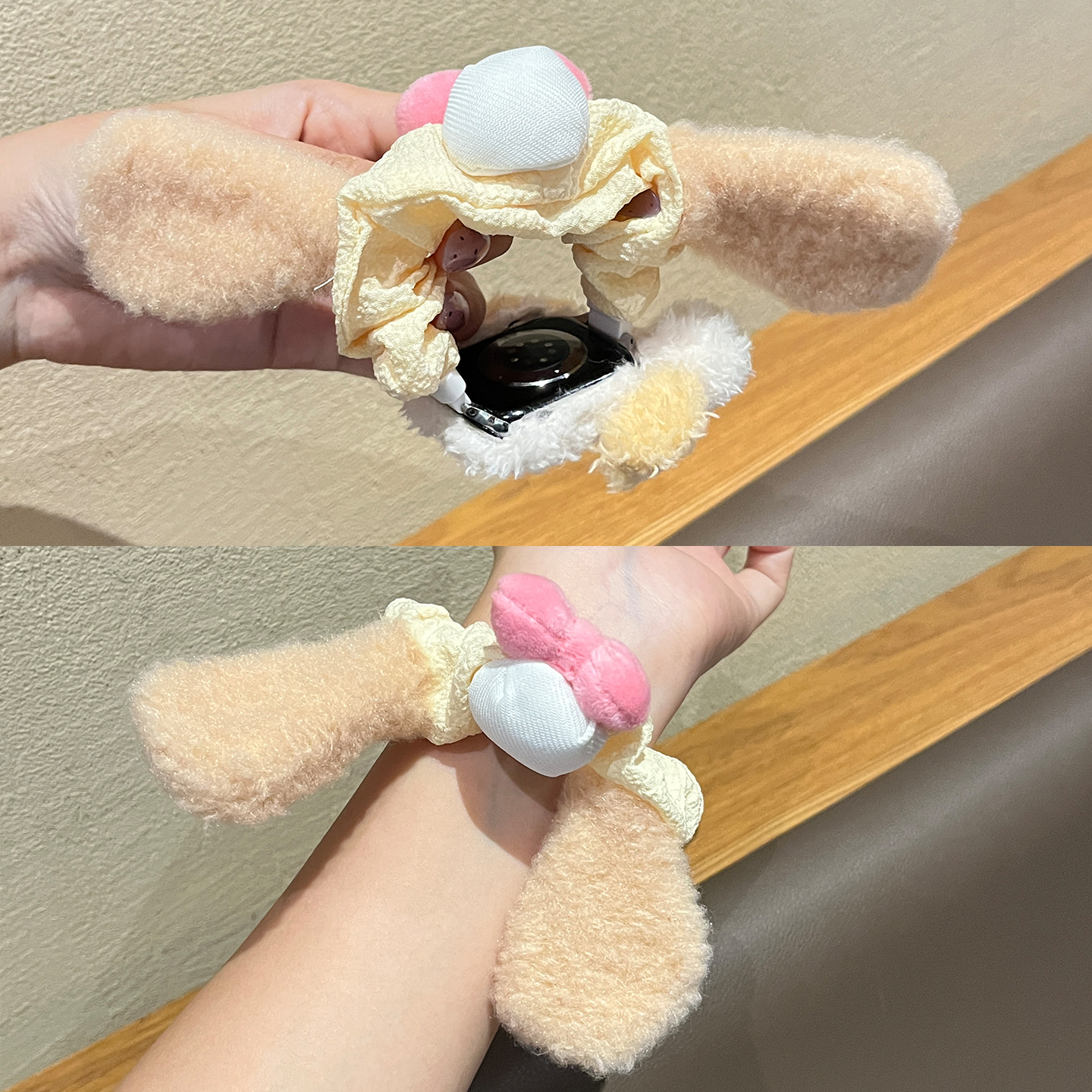 【可爱饼饼】适用小米手环9pro表带8Pro女生7pro新款发圈高级感REDMI红米手表6/5智能运动腕带JY女款秋冬专用