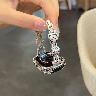 XL保护套壳夏季 1高级感女款 配件 小狗猫咪FIT4Pro金属链WATCH3运动智能腕带fit2 适用于华为fit4手表表带新款