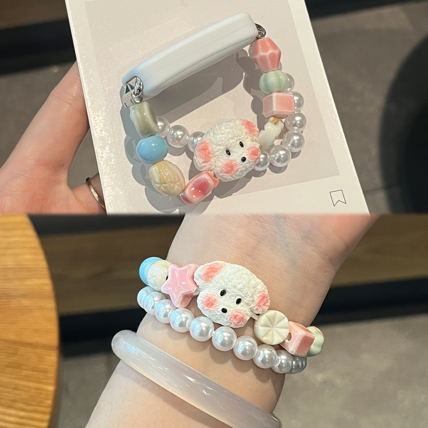 适用于华为手环10表带新款手表band9/8小狗贝贝7NFC串珠弹力绳6pro运动智能腕带荣耀10保护套壳XL高级感女夏