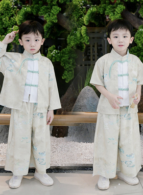 六一儿童汉服男童中国风中式男唐装小学生古风古装幼儿园演出服