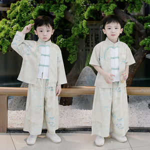 六一儿童汉服男童中国风中式男唐装小学生古风古装幼儿园演出服