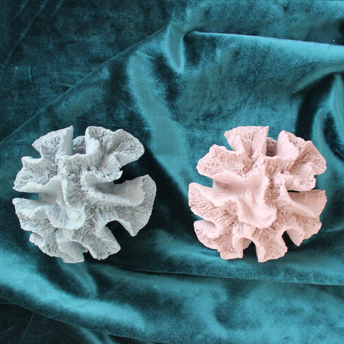 仿真树脂迷你珊瑚海螺贝壳装饰摆件粉色白色家居饰品工艺品