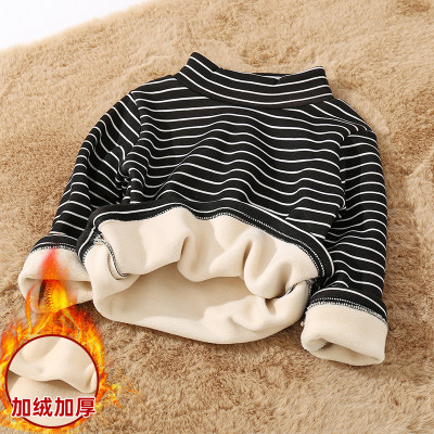 加厚保暖半高领长袖t恤