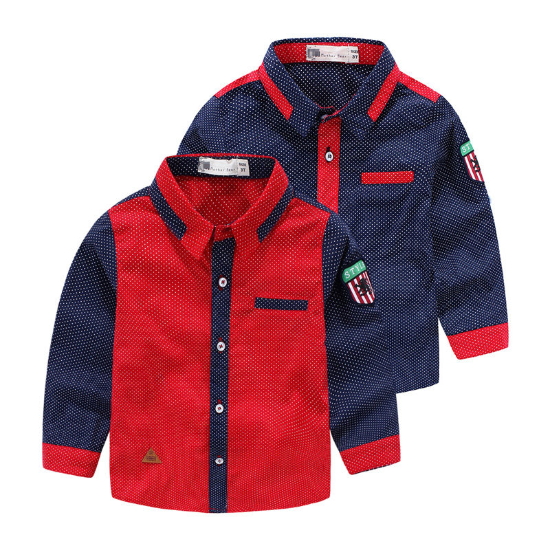 Chemise garcon à manche longue - Ref 2082213 Image 1