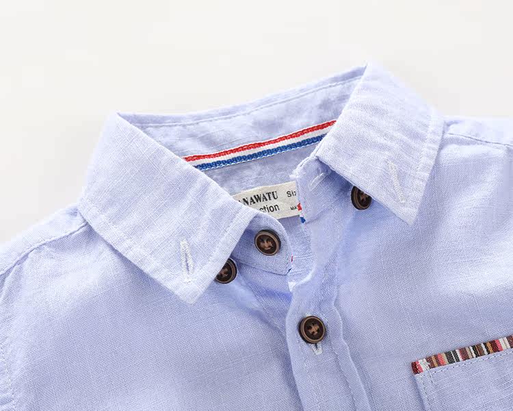 Chemise garcon à manche longue - Ref 2082193 Image 4