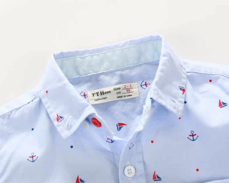 Chemise garcon à manche longue - Ref 2082160 Image 4