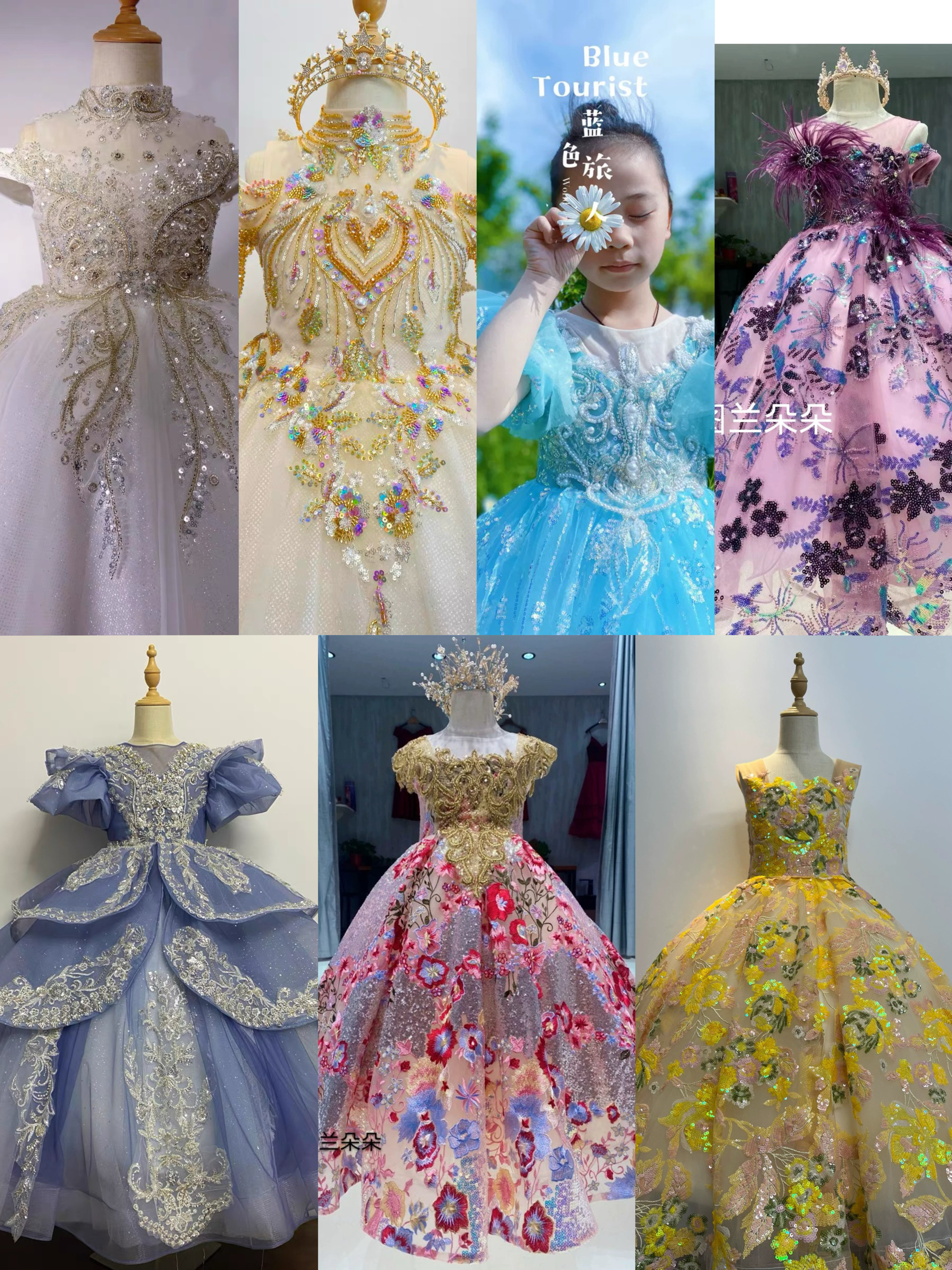 钢琴演出儿童礼服礼服