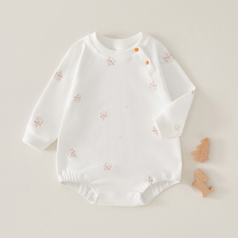 婴儿包屁衣纯棉初生女宝宝长袖连体衣春秋男孩三角爬服新生儿衣服