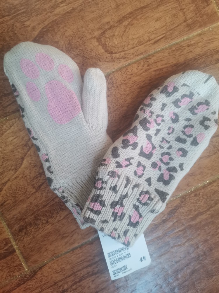特价 女童加绒连指手套 3-4手套