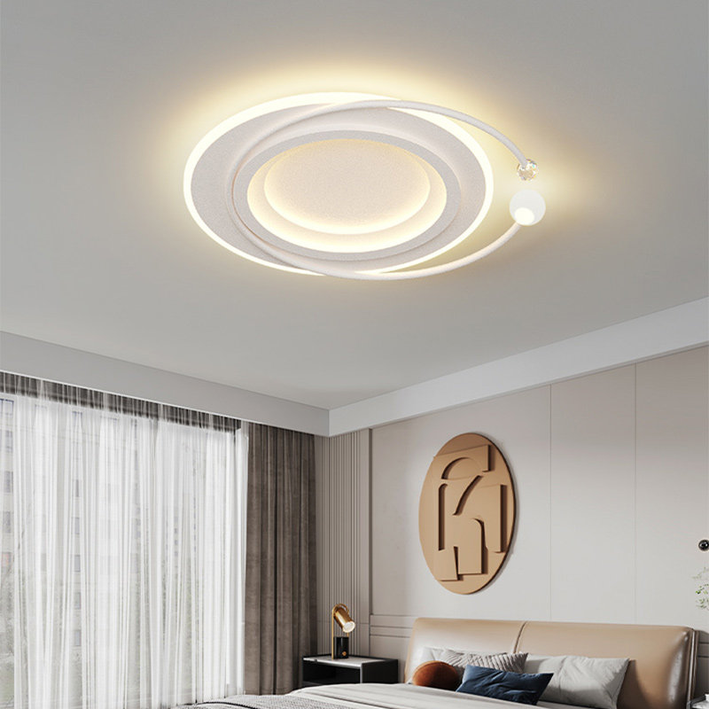 卧室吸顶灯北欧现代简约客厅餐厅灯温馨家用新款奶油风书房主卧灯