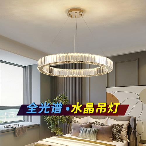 意式轻奢客厅水晶吊灯主餐厅灯具