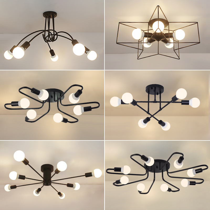 简约现代五角星儿童房客厅卧室灯