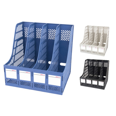 得力四联文件栏办公桌面