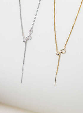 百搭14k包金万能链针式项链