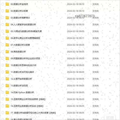 数据分析处理全套视频课程Excel+SQL+Python实战项目案例进阶教程