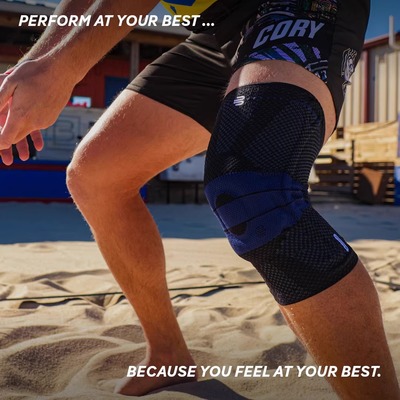 德国正品Bauerfeind保而防第八代专业运动护膝篮球网球羽毛球护具