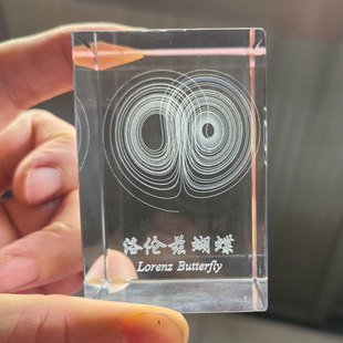 卡拉比丘流形六维模型数字美桌面摆件男生礼物水晶方体小夜灯