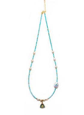 万物三千 | 绿度母 绿松石 珍珠 项链/手链